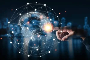 Student studying online with reliable high-speed fibre internet in Canada
