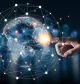 Student studying online using high-speed fibre internet in Canada