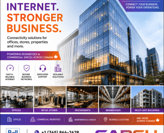 High-speed business internet setup for a Brampton business centre