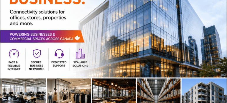 High-speed business internet setup for a Brampton business centre